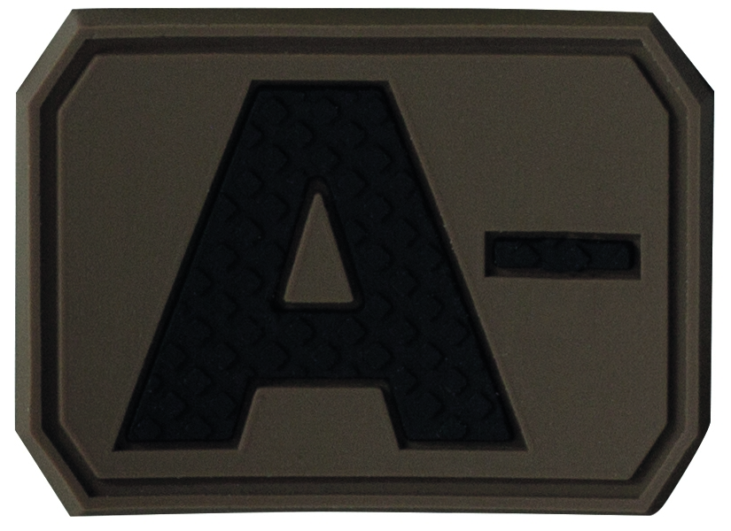 3D Blutgruppenpatch A Negativ