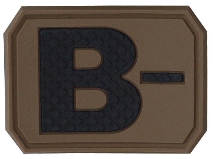 3D Blutgruppenpatch B Negativ