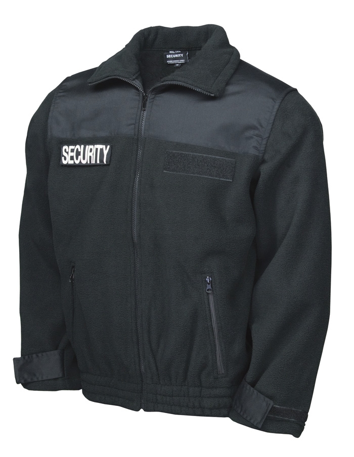 Mil-Tec Fleecejacke Security Schwarz