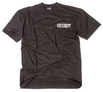 Mil-Tec T-Shirt Security Schwarz