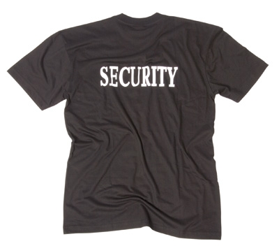 Mil-Tec T-Shirt Security Schwarz