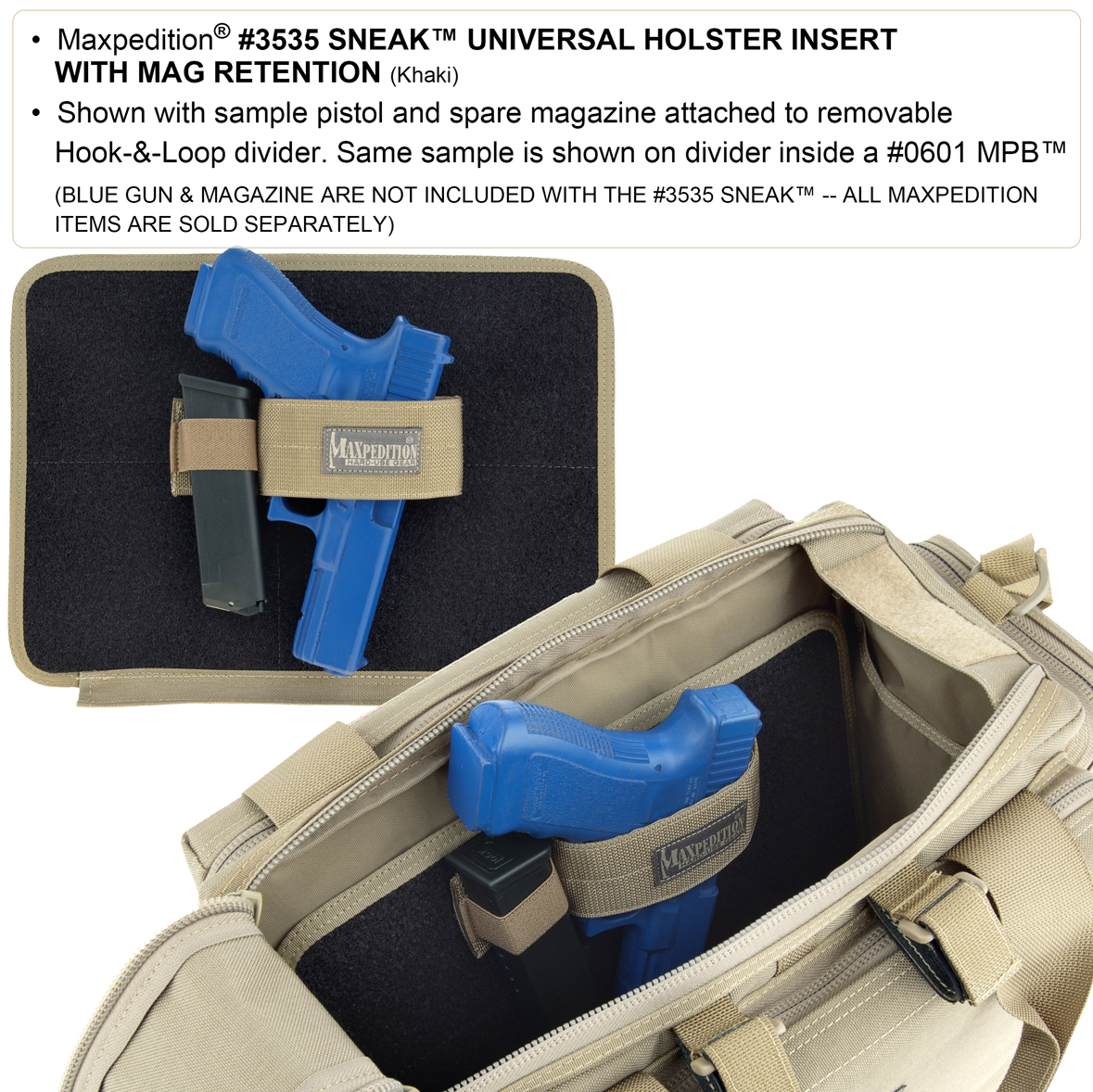Maxpedition Sneak Universal Holster Klettbar