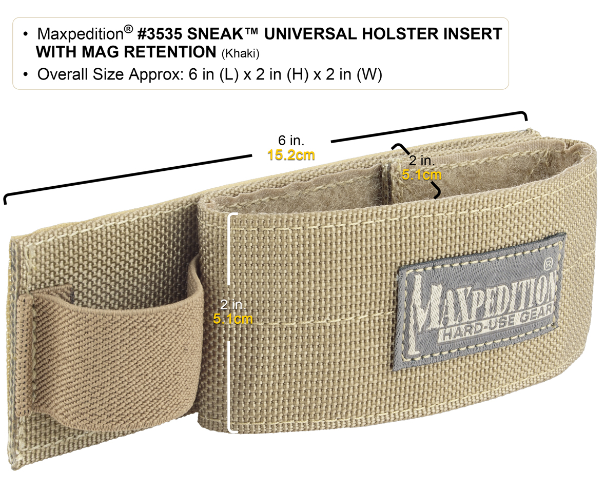 Maxpedition Sneak Universal Holster Klettbar