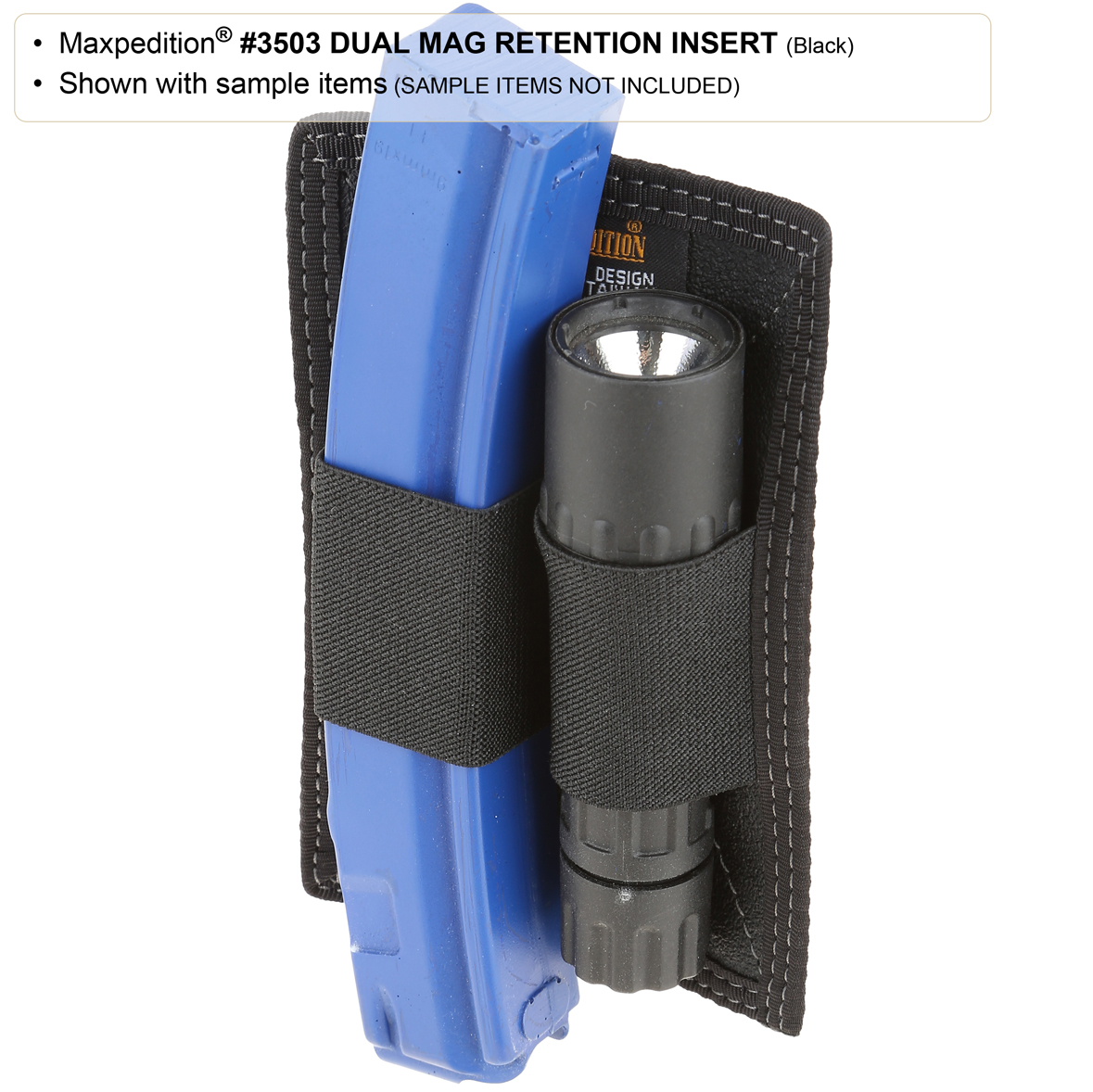 Maxpedition Dual Mag Retention Insert - Klettbare Magazintasche